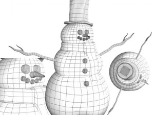 snowman 3Dモデル