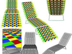 lawn lounger 3D Model