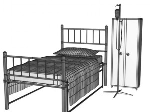 hospital set 3D Model