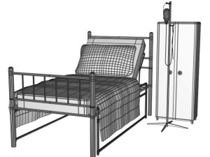 hospital set 3D Model
