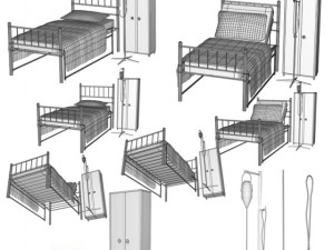 hospital set 3D Model