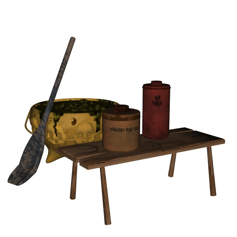caldron 3D Model .c4d .max .obj .3ds .fbx .stl .blend