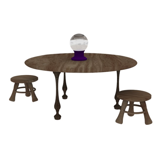 fortune teller table Model 3D .c4d .max .obj .3ds .fbx .stl .blend 