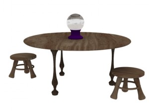 fortune teller table Modello 3D