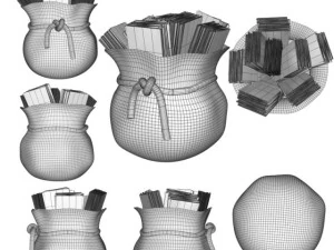 sack of money 3D Model