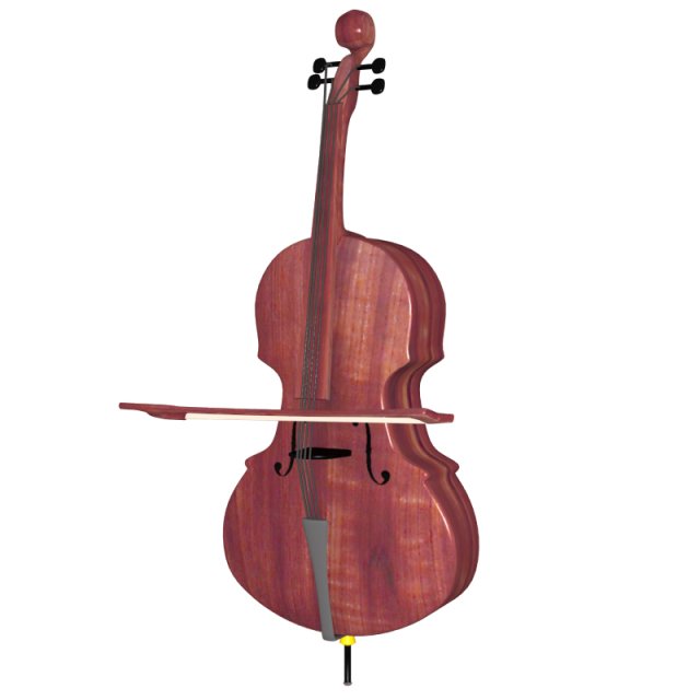 cello Modelo 3D .c4d .max .obj .3ds .fbx .stl .blend 
