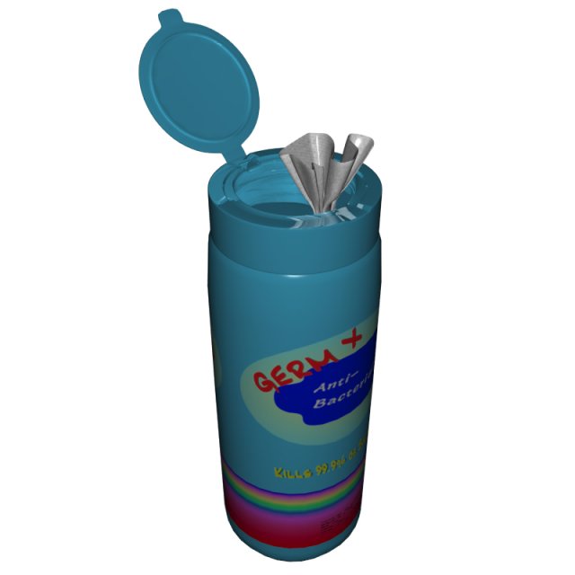 wipe dispenser Modello 3D .c4d .max .obj .3ds .fbx .stl .blend 