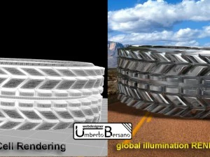 silver tyre 3D Model