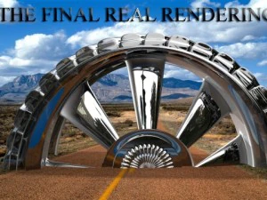 silver tyre 3D Model