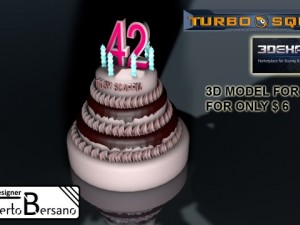 birthday cake Modello 3D
