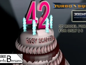 birthday cake 3D Model