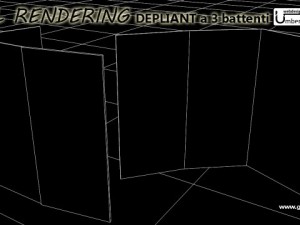 trifold paper Model 3D