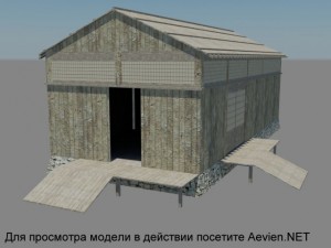 japanese warehouse 3D Model