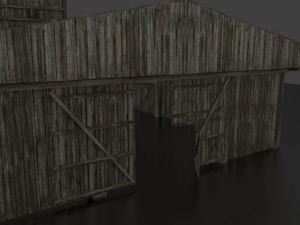 wooden warehouse 3D Model