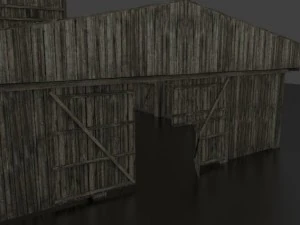 wooden warehouse 3D Model