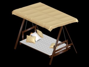 garden swing seesaw 3D Model