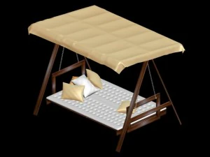 garden swing seesaw 3D Model