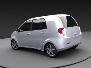 mini car Modèle 3D
