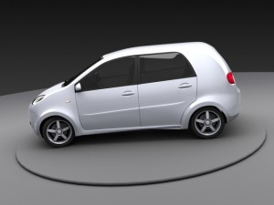 mini car Modèle 3D