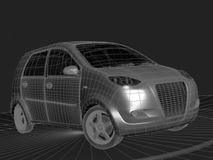 mini car Modèle 3D