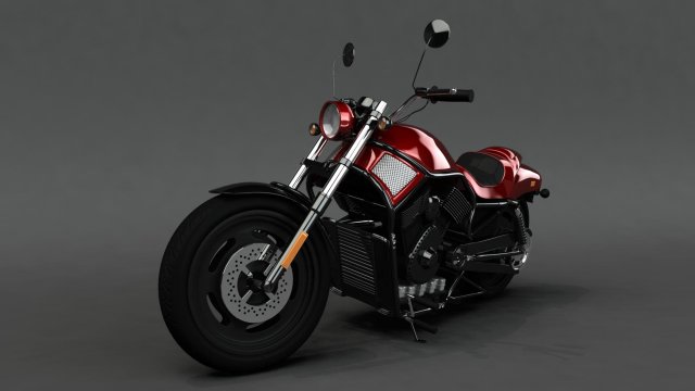 motorcycle 3D Модель .c4d .max .obj .3ds .fbx .stl .blend 
