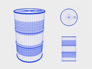 oil barrel Model 3D
