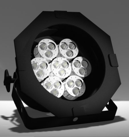 lad led par56 spotlight 3D Model .c4d .max .obj .3ds .fbx .stl .blend 