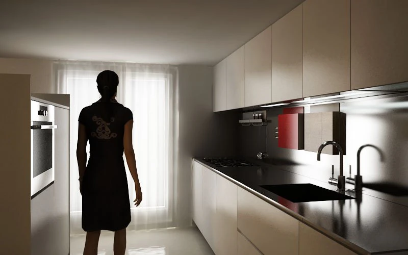 kitchen interior 3D Model .c4d .max .obj .3ds .fbx .stl .blend 