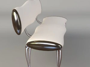 upholstered bench 3D Model