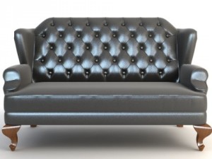 wingback sofa 3Dモデル