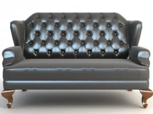 wingback sofa 3D Model
