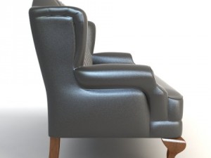 wingback sofa 3Dモデル