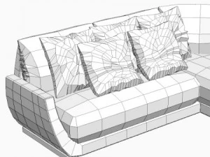 narożnikowa kanapa Model 3D