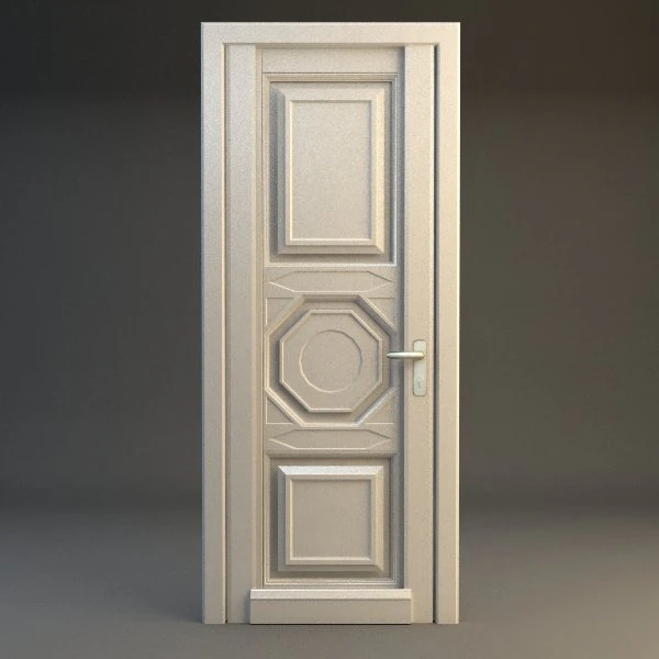wooden door 3D Model .c4d .max .obj .3ds .fbx .stl .blend 