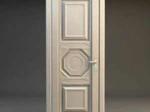 porta di legno Modello 3D