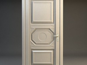 wooden door 2 3D Model