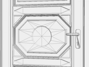 wooden door 2 3D Model