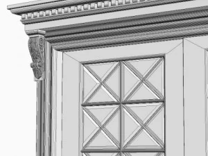 wide double door 3D Model