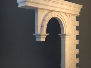stone column  arch 3Dモデル