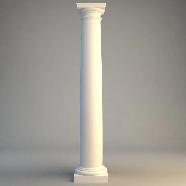 classical stone column 2 3D Model .c4d .max .obj .3ds .fbx .stl .blend 