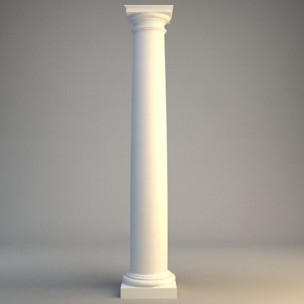 Three column. Колонна 3dm. Римская колонна 3 д модель. Stone Pillar column. Колонна арабская 3 д модель.