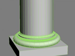 classical stone column 2 3Dモデル