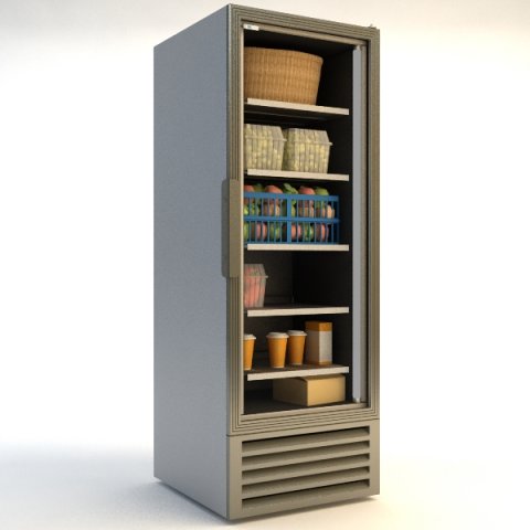 refrigerator 3D Model .c4d .max .obj .3ds .fbx .stl .blend