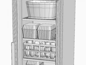 रेफ़्रिजरेटर 3D मॉडल