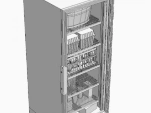 रेफ़्रिजरेटर 3D मॉडल