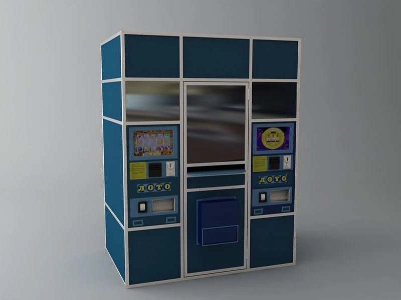 lottery vending machine 3D Model .c4d .max .obj .3ds .fbx .stl .blend 