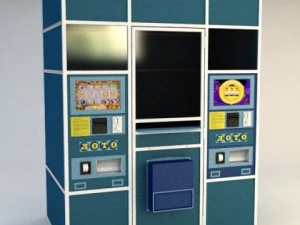 lottery vending machine 3D Model