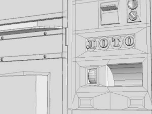 lottery vending machine 3D Model