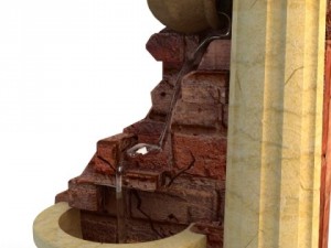 fountain  stone column 3D Model