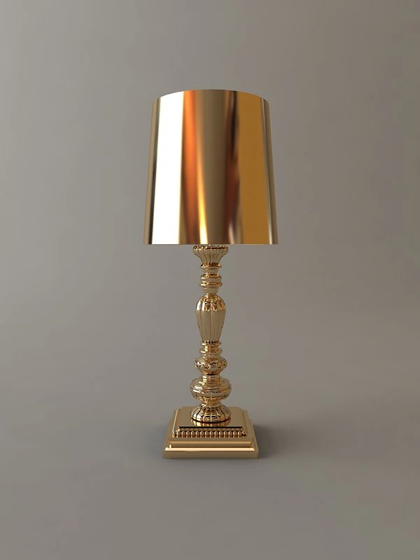 ornate table lamp 2 3D Model .c4d .max .obj .3ds .fbx .stl .blend 